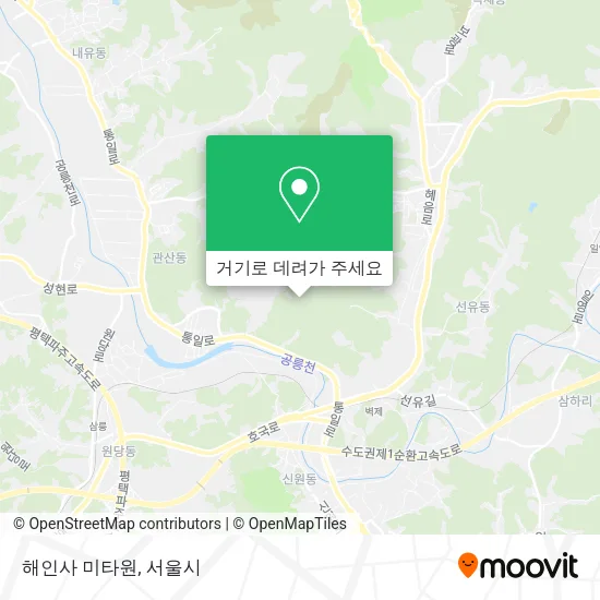해인사 미타원 지도