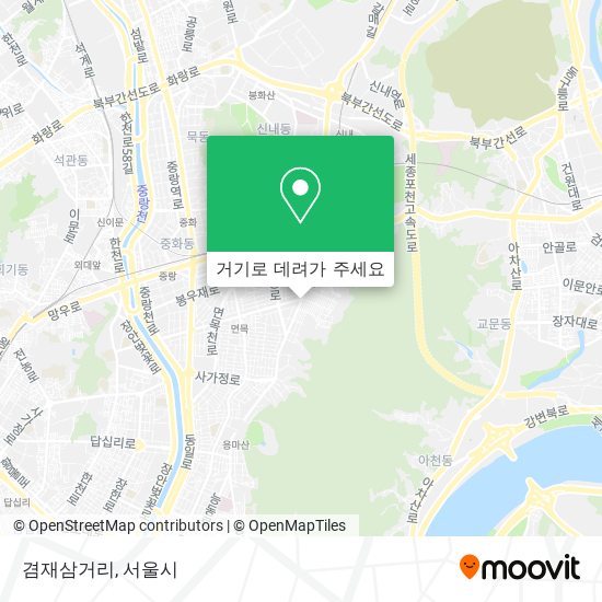 겸재삼거리 지도