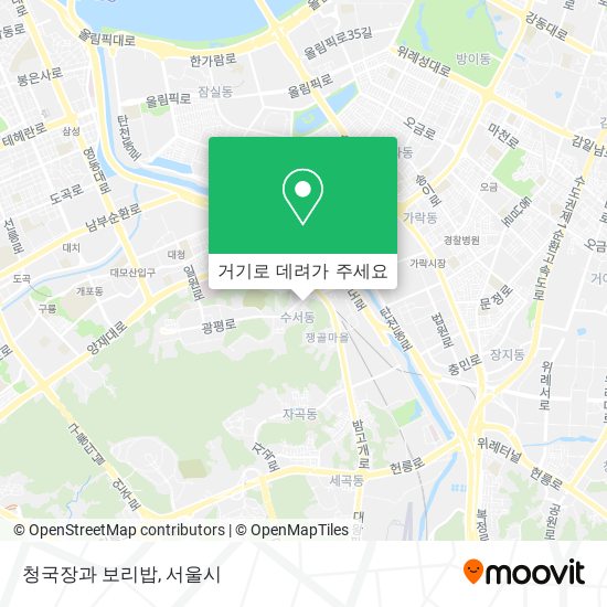청국장과 보리밥 지도