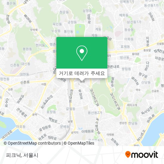 피크닉 지도