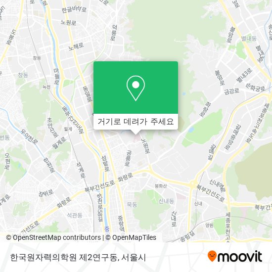 한국원자력의학원 제2연구동 지도