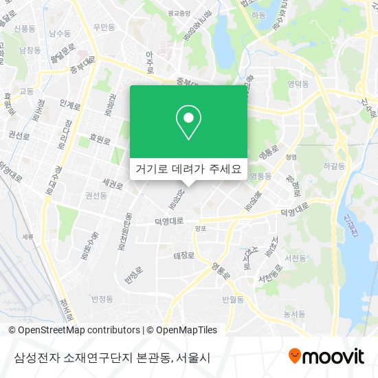 삼성전자 소재연구단지 본관동 지도