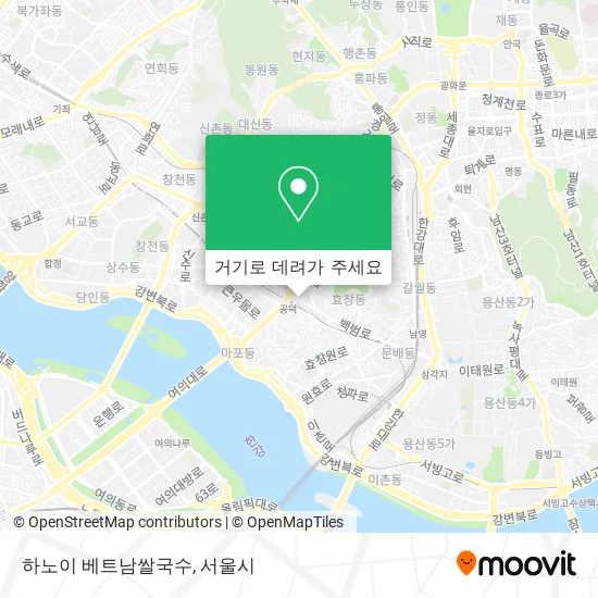 하노이 베트남쌀국수 지도