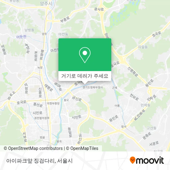 아이파크앞 징검다리 지도