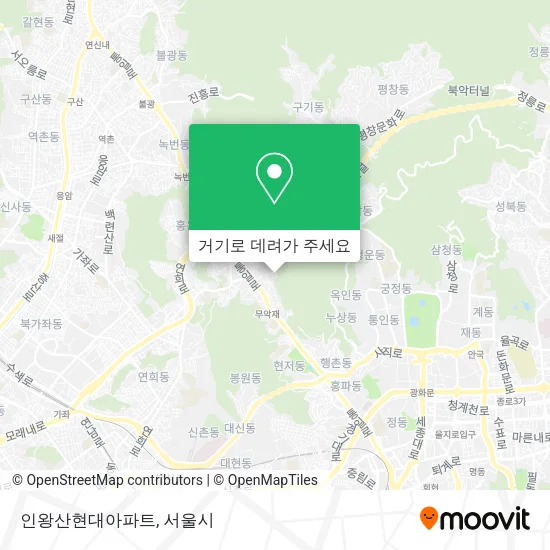 인왕산현대아파트 지도