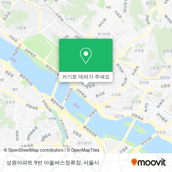 성원아파트 9번 마을버스정류장 지도