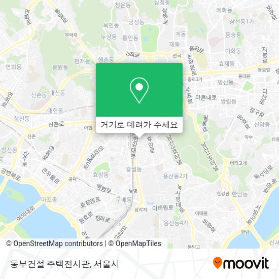 동부건설 주택전시관 지도
