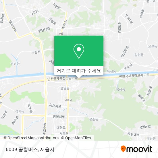 6009 공항버스 지도