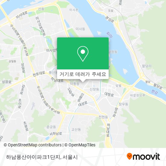 하남풍산아이파크1단지 지도