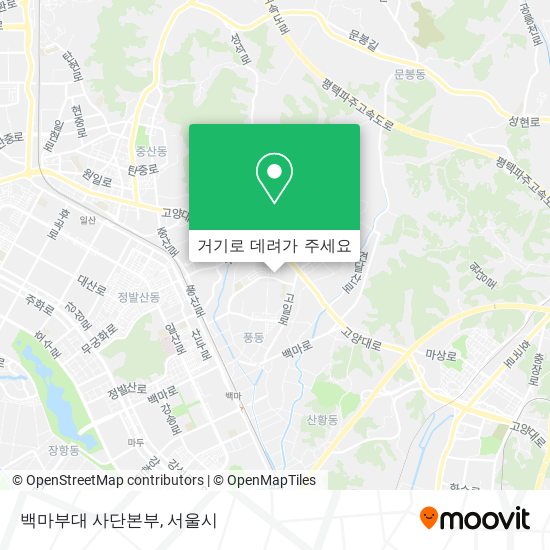 백마부대 사단본부 지도