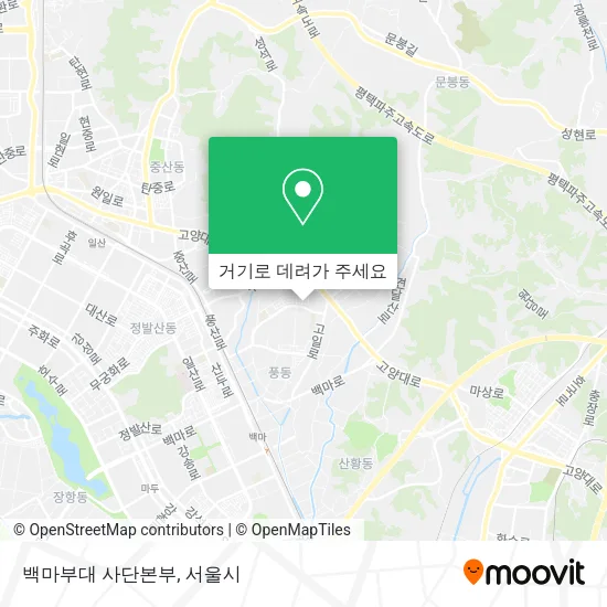 백마부대 사단본부 지도