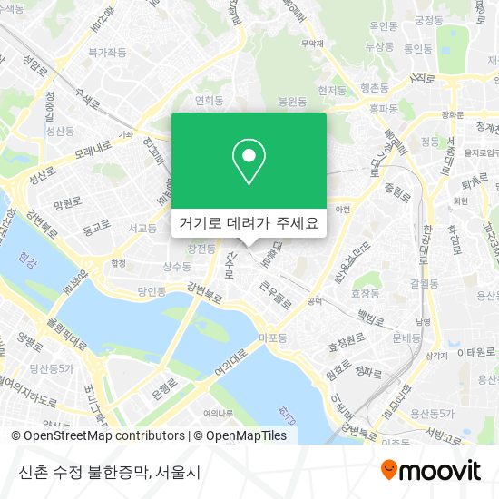 신촌 수정 불한증막 지도