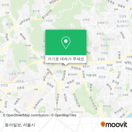 동아일보 지도