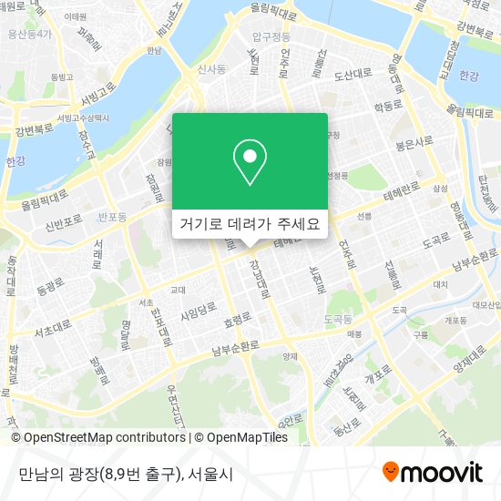 만남의 광장(8,9번 출구) 지도