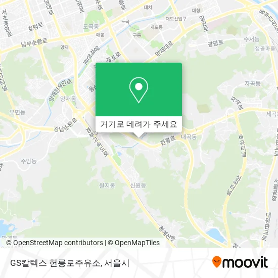 GS칼텍스 헌릉로주유소 지도