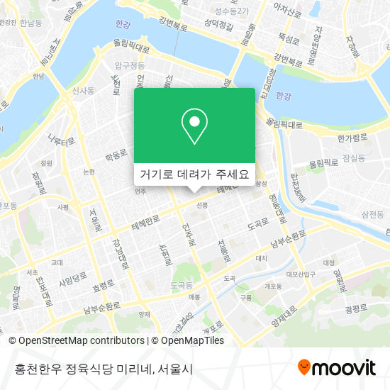 홍천한우 정육식당 미리네 지도