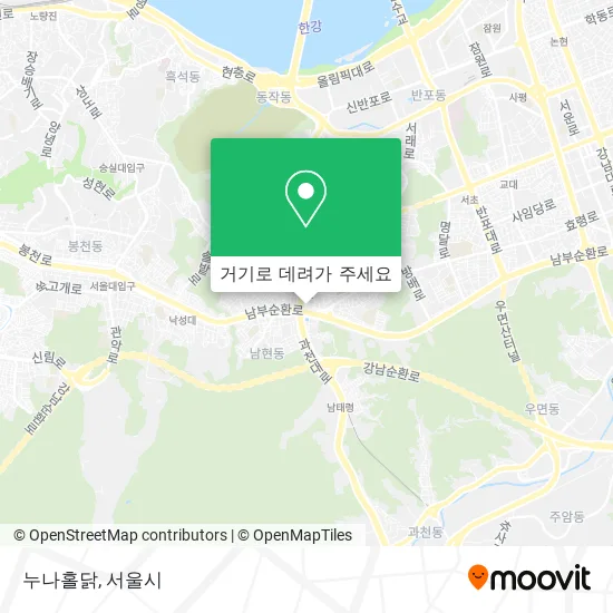 누나홀닭 지도