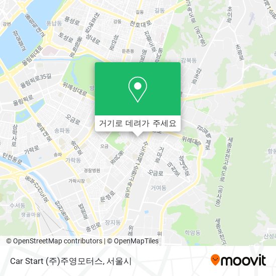 Car Start (주)주영모터스 지도