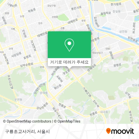 구룡초교사거리 지도
