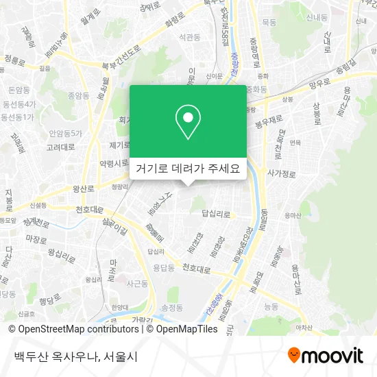 백두산 옥사우나 지도