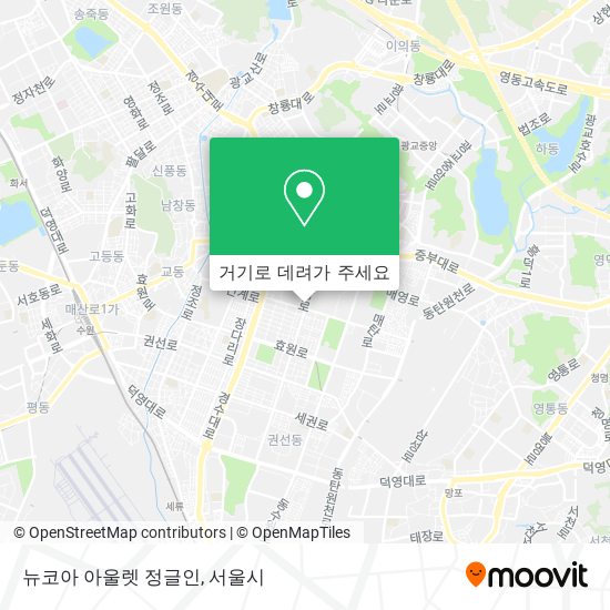 뉴코아 아울렛 정글인 지도