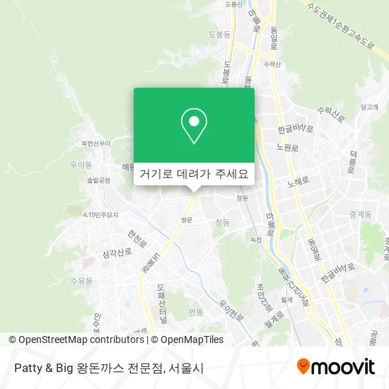 Patty & Big 왕돈까스 전문점 지도