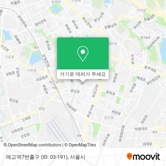 매교역7번출구 (ID: 03-191) 지도