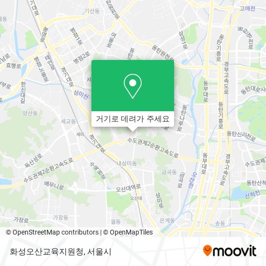 화성오산교육지원청 지도