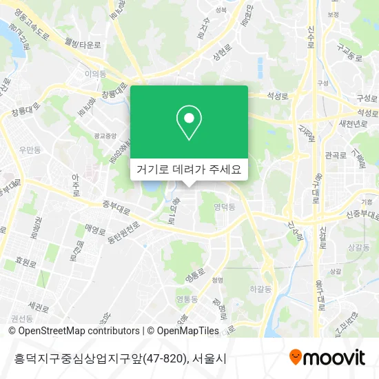 흥덕지구중심상업지구앞(47-820) 지도
