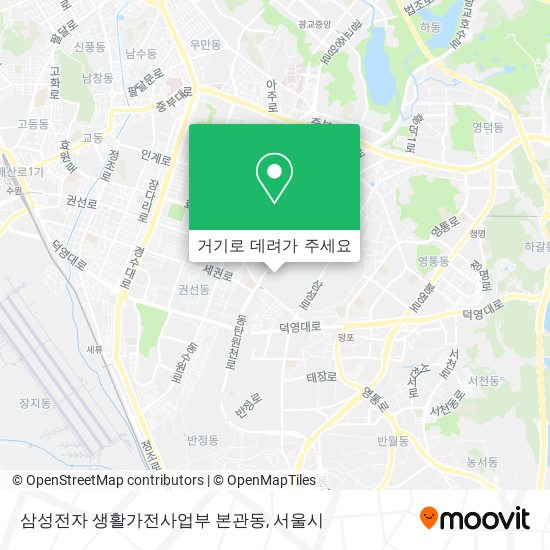 삼성전자 생활가전사업부 본관동 지도