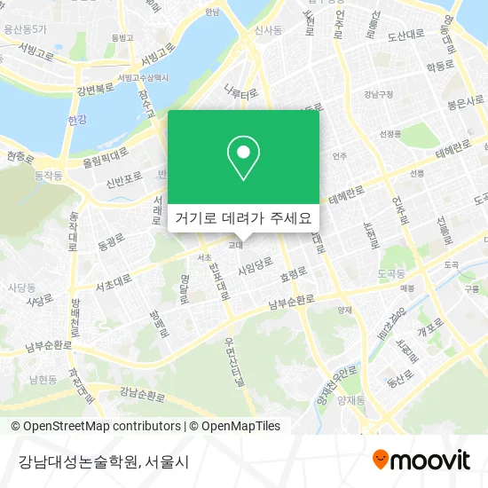 강남대성논술학원 지도