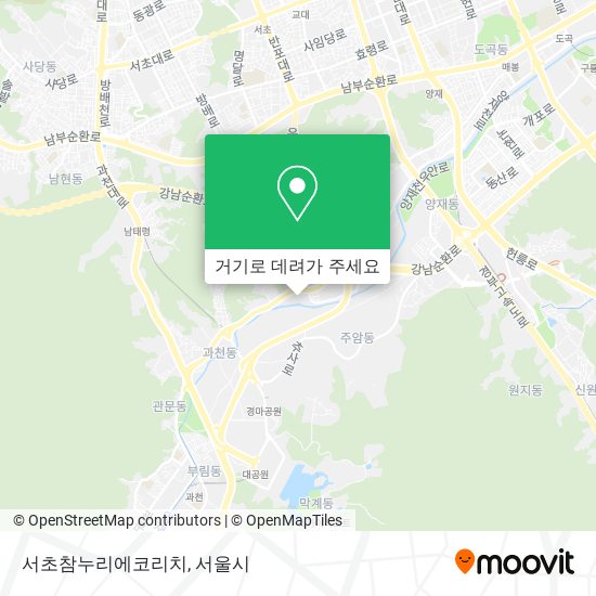 서초참누리에코리치 지도