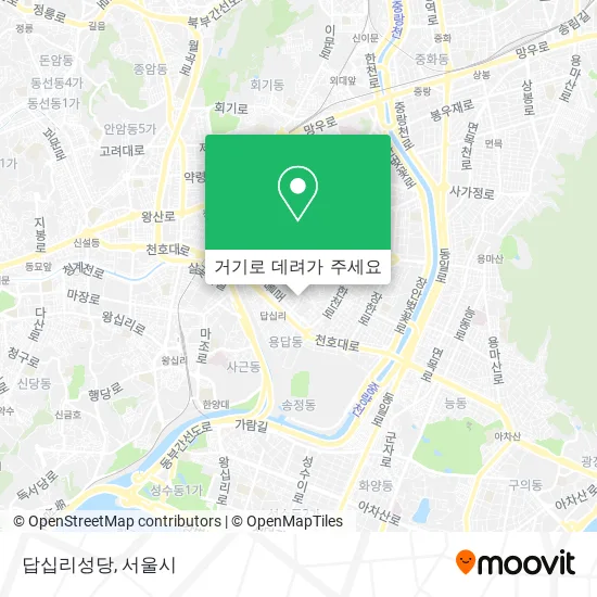 답십리성당 지도