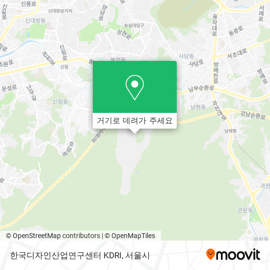 한국디자인산업연구센터 KDRI 지도