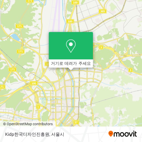Kidp한국디자인진흥원 지도