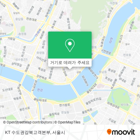 KT 수도권강북고객본부 지도