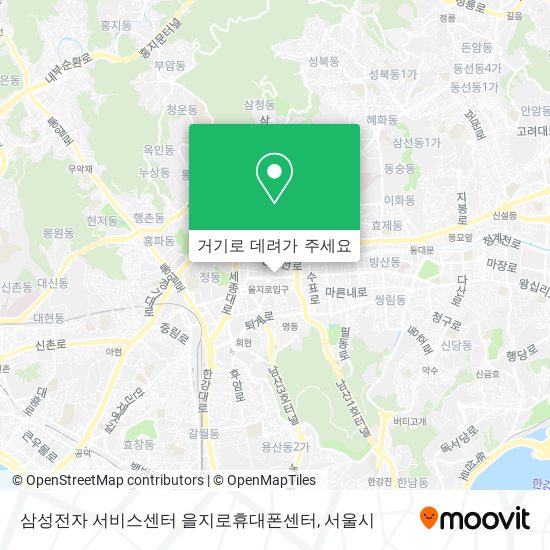 삼성전자 서비스센터 을지로휴대폰센터 지도