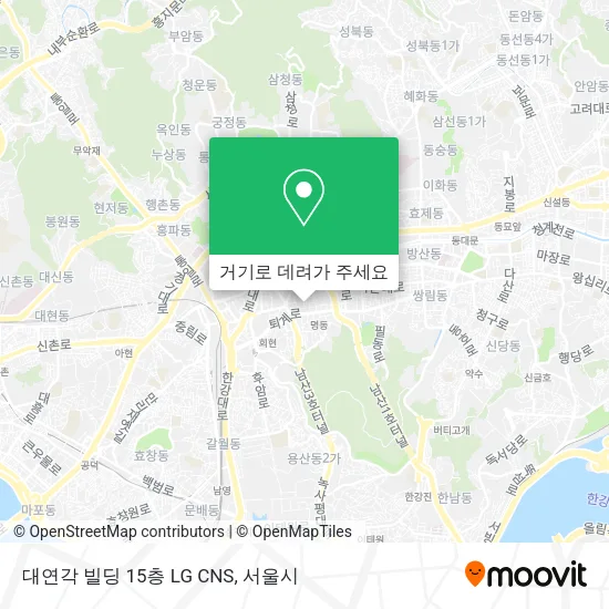 대연각 빌딩 15층 LG CNS 지도