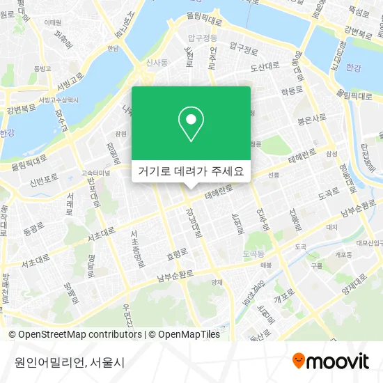 원인어밀리언 지도