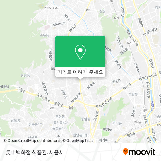 롯데백화점 식품관 지도