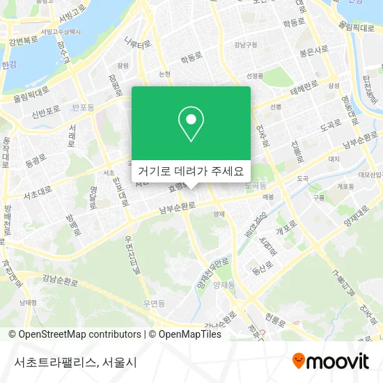 서초트라팰리스 지도