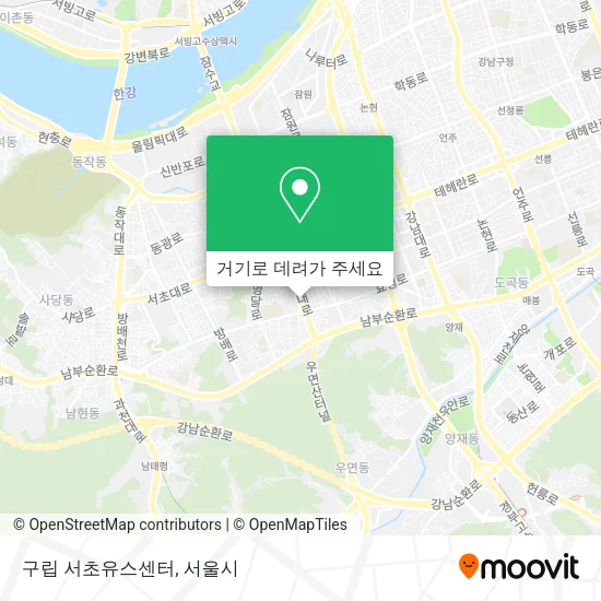 구립 서초유스센터 지도