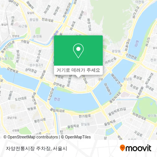 자양전통시장 주차장 지도