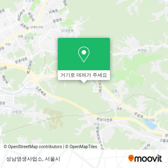성남영생사업소 지도