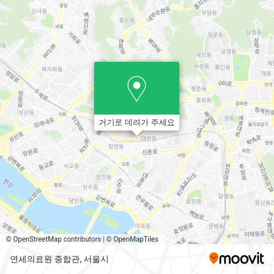 연세의료원 종합관 지도