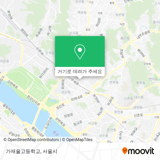 가재울고등학교 지도