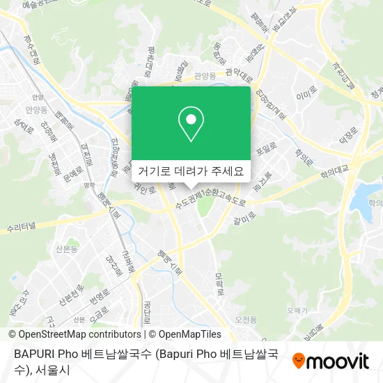 BAPURI Pho 베트남쌀국수 (Bapuri Pho 베트남쌀국수) 지도
