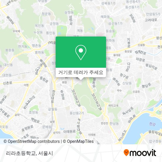 리라초등학교 지도