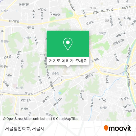 서울정진학교 지도