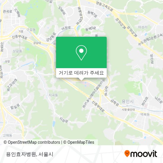 용인효자병원 지도